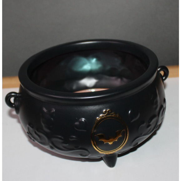 Bath & Body Works Black Footed Round Cauldron Body Care Holder Vanity Halloween - Picture 10 of 15